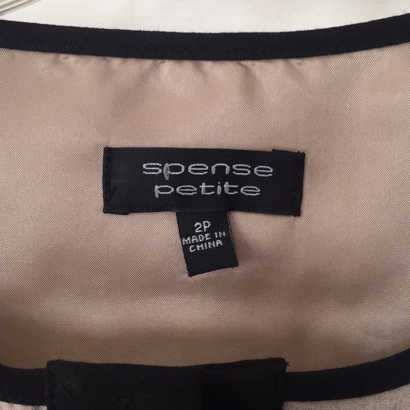 Tan & Black Beautiful Professional Dress - Picture 5 of 5